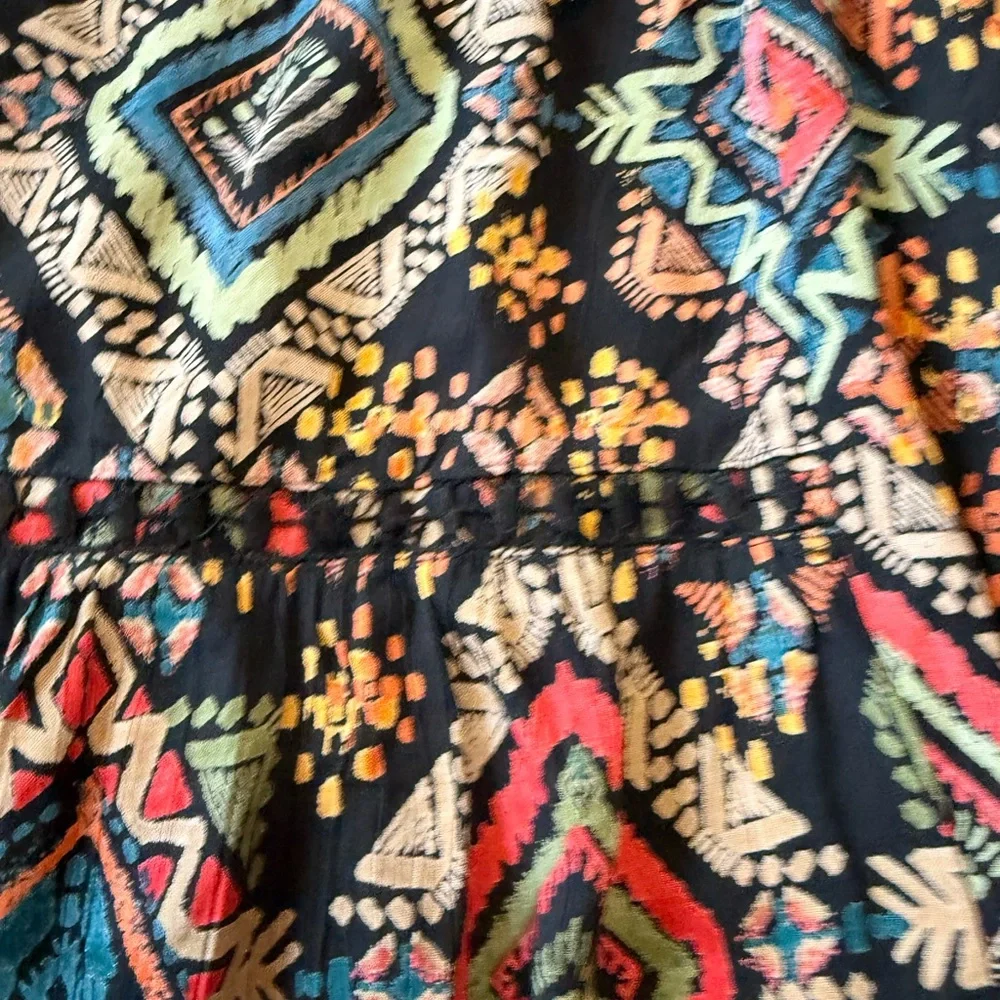 Nostalgia Multicolor Geometric Wide-Leg Pants ( Never Worn) - Picture 4 of 7